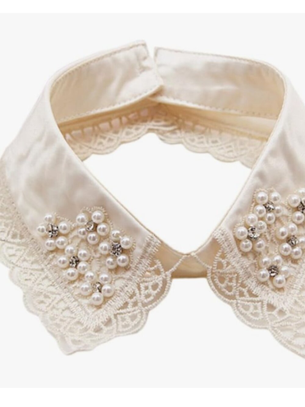 Blouse False Collar Lace